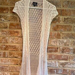 Angie Cream Open-Front Cardigan